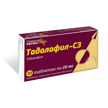 Тадалафил-СЗ – инструкция по применению, отзывы, цена.